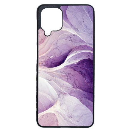 Absztrakt lila márvány mintás Samsung Galaxy A12 tok