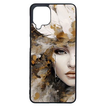 Szépséges aranyló nő Art Samsung Galaxy A12 tok