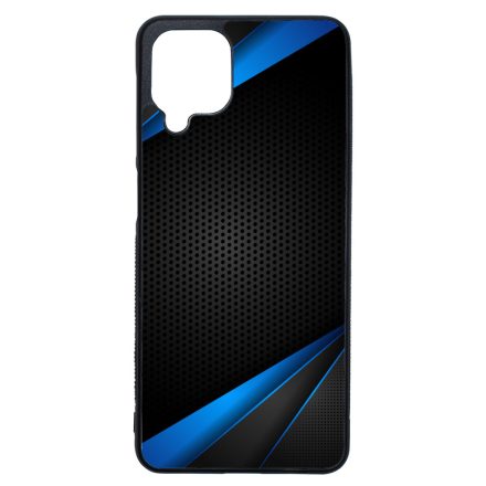 Carbon kék sávokkal Samsung Galaxy A12 tok