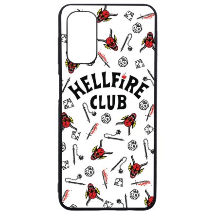 Hellfire Club - Fehér Mintás - Stranger Things Samsung Galaxy A13 5G tok