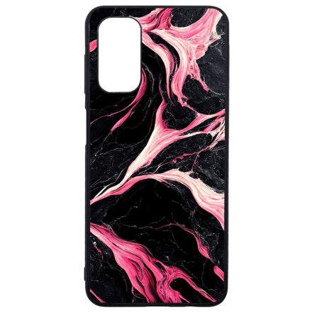 Gyönyörű fekete-pink márvány mintás Samsung Galaxy A13 5G tok