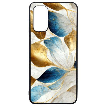 Csodaszép fehér-arany leveles márvány mintás Samsung Galaxy A13 5G tok