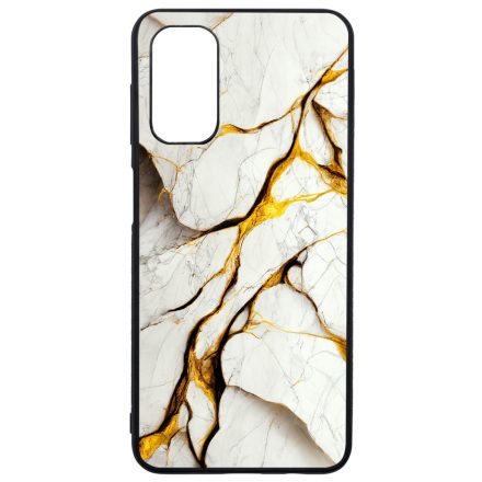 Luxury fehér és arany márvány mintás Samsung Galaxy A13 5G tok
