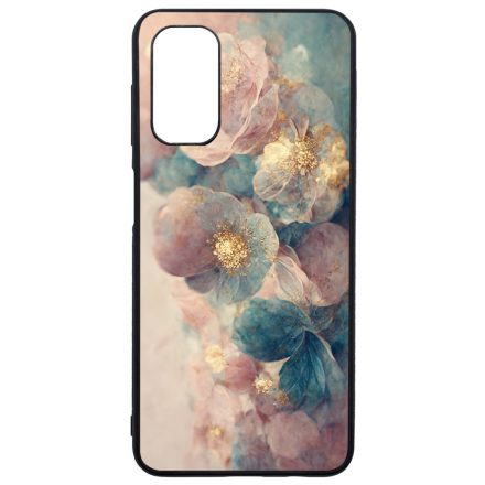 Pasztel rózsaszín és kék virágos Art Samsung Galaxy A13 5G tok