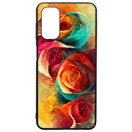 Absztrakt színes rózsák Art Samsung Galaxy A13 5G tok