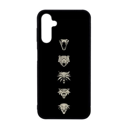 Witcher Schools wolf fehér farkas Samsung Galaxy A14 4G/5G tok