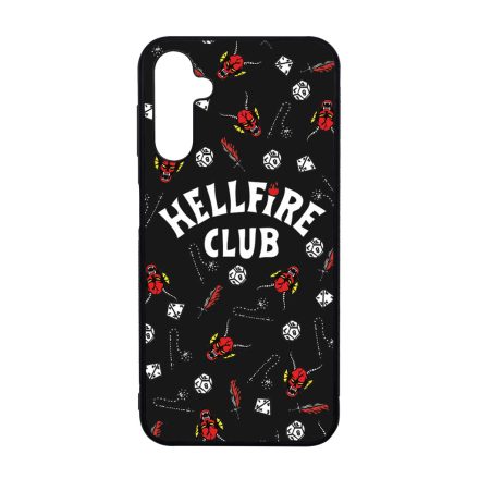 Hellfire Club - Fekete mintás - Stranger Things Samsung Galaxy A14 4G/5G tok