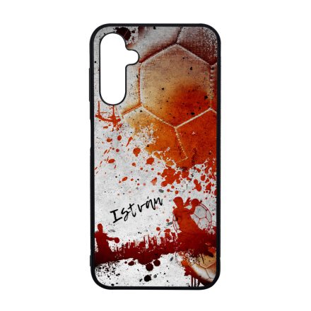 Kerd a neveddel RED kezilabda mintas Samsung Galaxy A14 4G/5G tok