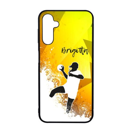 Kerd a neveddel ABSTRACT kezilabda mintas Samsung Galaxy A14 4G/5G tok