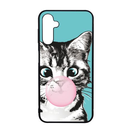 Bubble Cat - cica mintás Samsung Galaxy A14 4G/5G tok