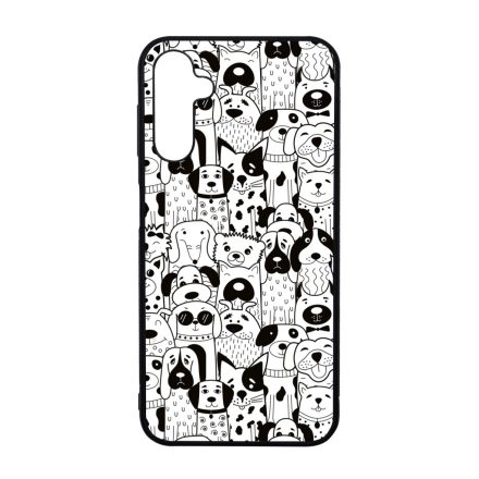 Aranyos kutya mintás Samsung Galaxy A14 4G/5G tok