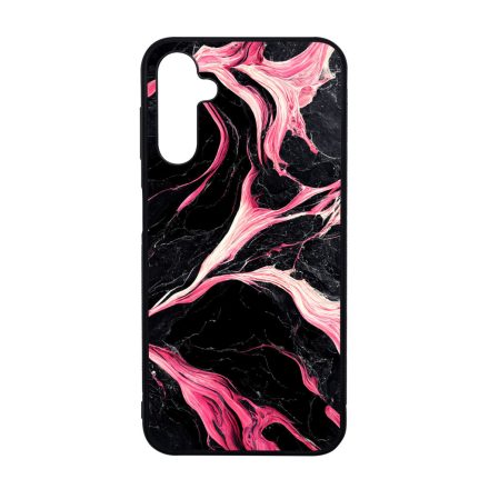 Gyönyörű fekete-pink márvány mintás Samsung Galaxy A14 4G/5G tok