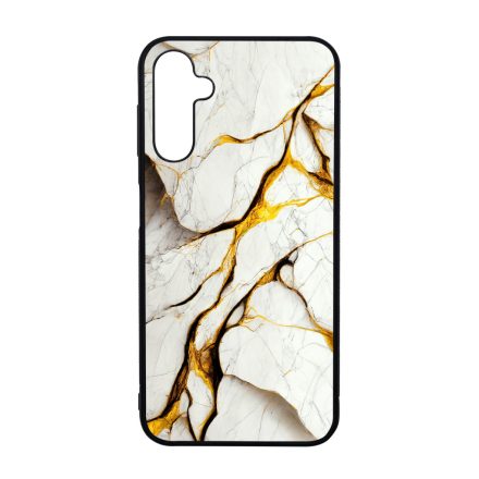 Luxury fehér és arany márvány mintás Samsung Galaxy A14 4G/5G tok