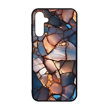 Elegáns kék mozaik Art Samsung Galaxy A14 4G/5G tok