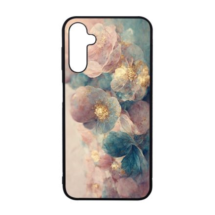 Pasztel rózsaszín és kék virágos Art Samsung Galaxy A14 4G/5G tok