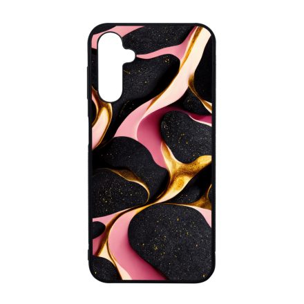 Fekete-Lila és arany mintás Art Samsung Galaxy A14 4G/5G tok