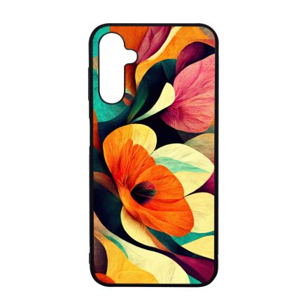 Absztrakt színes virágok Art Samsung Galaxy A14 4G/5G tok
