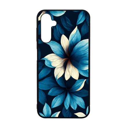 Szépséges kék virágos Art Samsung Galaxy A14 4G/5G tok