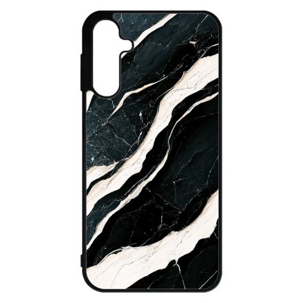 Trendi fekete-fehér márvány mintás Samsung Galaxy A15 4G/5G tok