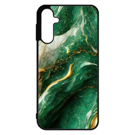 Smaragd zöld és arany márvány mintás  Samsung Galaxy A15 4G/5G tok