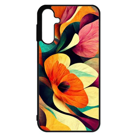 Absztrakt színes virágok Art Samsung Galaxy A15 4G/5G tok
