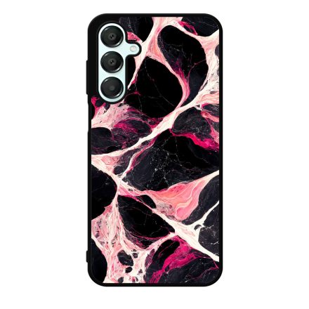 Különleges fekete-fehér és pink márvány mintás Samsung Galaxy A16 4G/5G tok