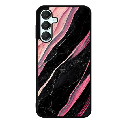 Luxury fekete-pink márvány mintás Samsung Galaxy A16 4G/5G tok