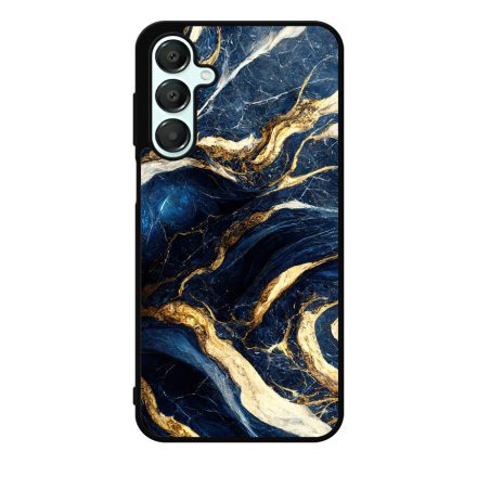 Gyönyörű kék és arany márvány mintás Samsung Galaxy A16 4G/5G tok