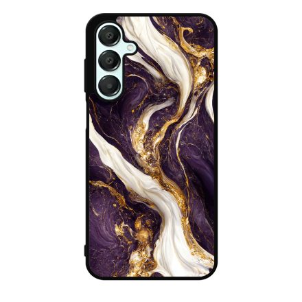 Szépséges lila-fehér és arany márvány mintás  Samsung Galaxy A16 4G/5G tok