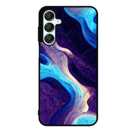 A kék és lila árnyalatai márvány mintás Samsung Galaxy A16 4G/5G tok