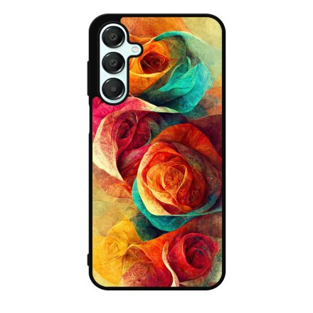 Absztrakt színes rózsák Art Samsung Galaxy A16 4G/5G tok