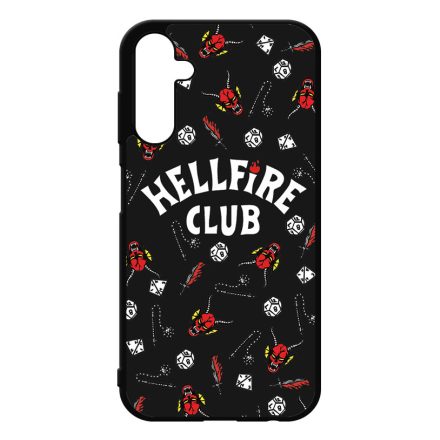 Hellfire Club - Fekete mintás - Stranger Things Samsung Galaxy A25 5G tok