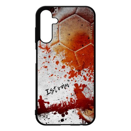 Kerd a neveddel RED kezilabda mintas Samsung Galaxy A25 5G tok