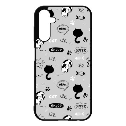 Mrrr Cuki Cica mintás Samsung Galaxy A25 5G tok