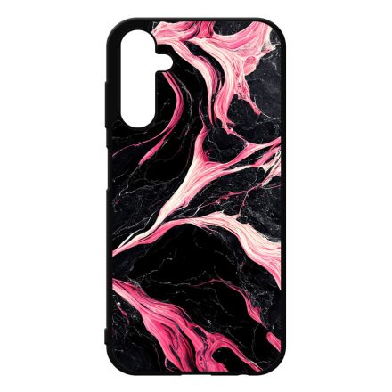 Gyönyörű fekete-pink márvány mintás Samsung Galaxy A25 5G tok