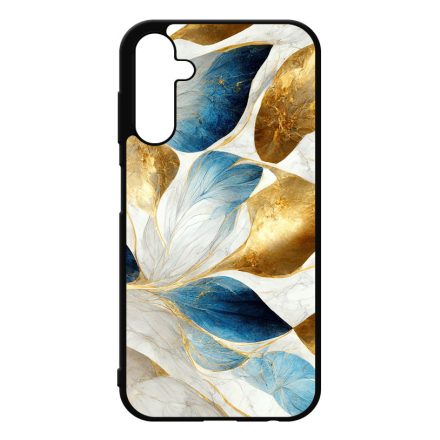 Csodaszép fehér-arany leveles márvány mintás Samsung Galaxy A25 5G tok
