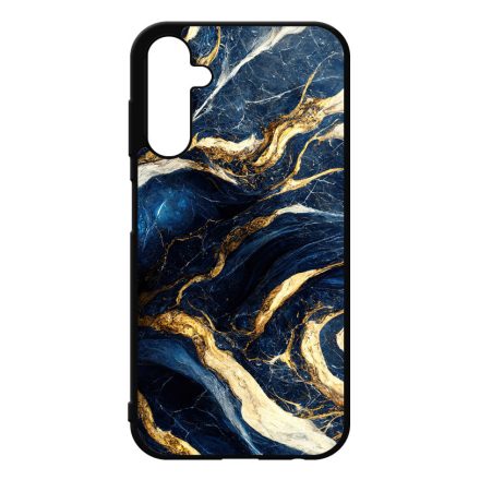 Gyönyörű kék és arany márvány mintás Samsung Galaxy A25 5G tok