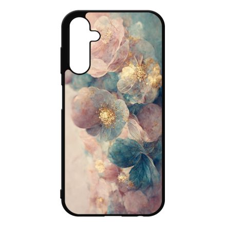 Pasztel rózsaszín és kék virágos Art Samsung Galaxy A25 5G tok