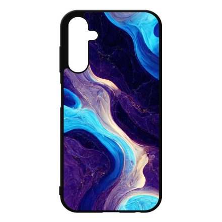 A kék és lila árnyalatai márvány mintás Samsung Galaxy A25 5G tok