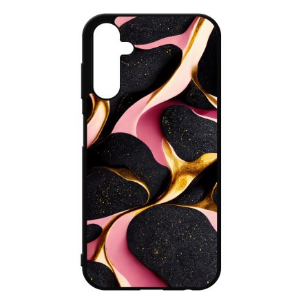 Fekete-Lila és arany mintás Art Samsung Galaxy A25 5G tok