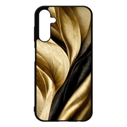 Fekete-arany mintás szatén hatású Art Samsung Galaxy A25 5G tok