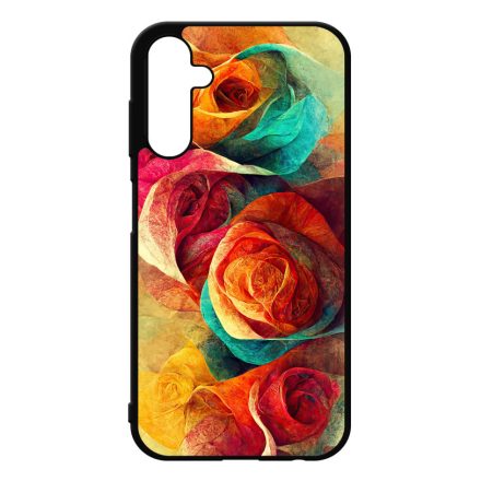 Absztrakt színes rózsák Art Samsung Galaxy A25 5G tok