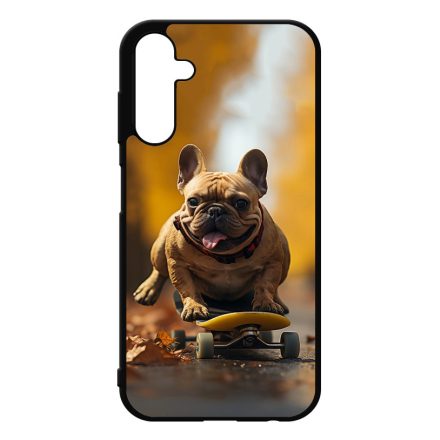 Francia bulldog gördeszkán Samsung Galaxy A25 5G tok