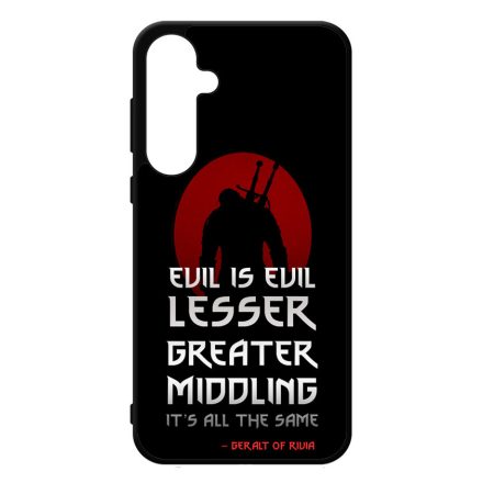 Evil is evil the Witcher Vaják Netflix Samsung Galaxy A35 tok