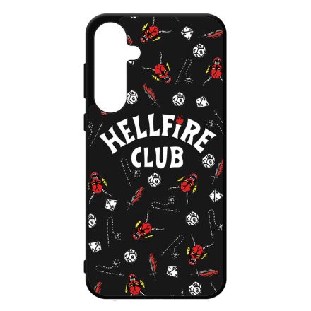 Hellfire Club - Fekete mintás - Stranger Things Samsung Galaxy A35 tok