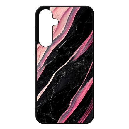 Luxury fekete-pink márvány mintás Samsung Galaxy A35 tok
