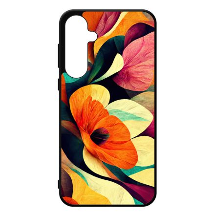 Absztrakt színes virágok Art Samsung Galaxy A35 tok