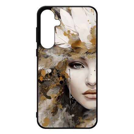 Szépséges aranyló nő Art Samsung Galaxy A35 tok