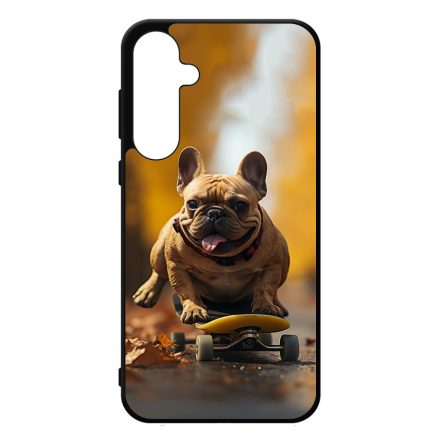Francia bulldog gördeszkán Samsung Galaxy A35 tok