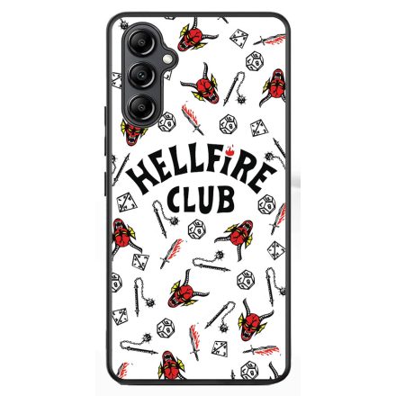 Hellfire Club - Fehér Mintás - Stranger Things Samsung Galaxy A54 5G tok